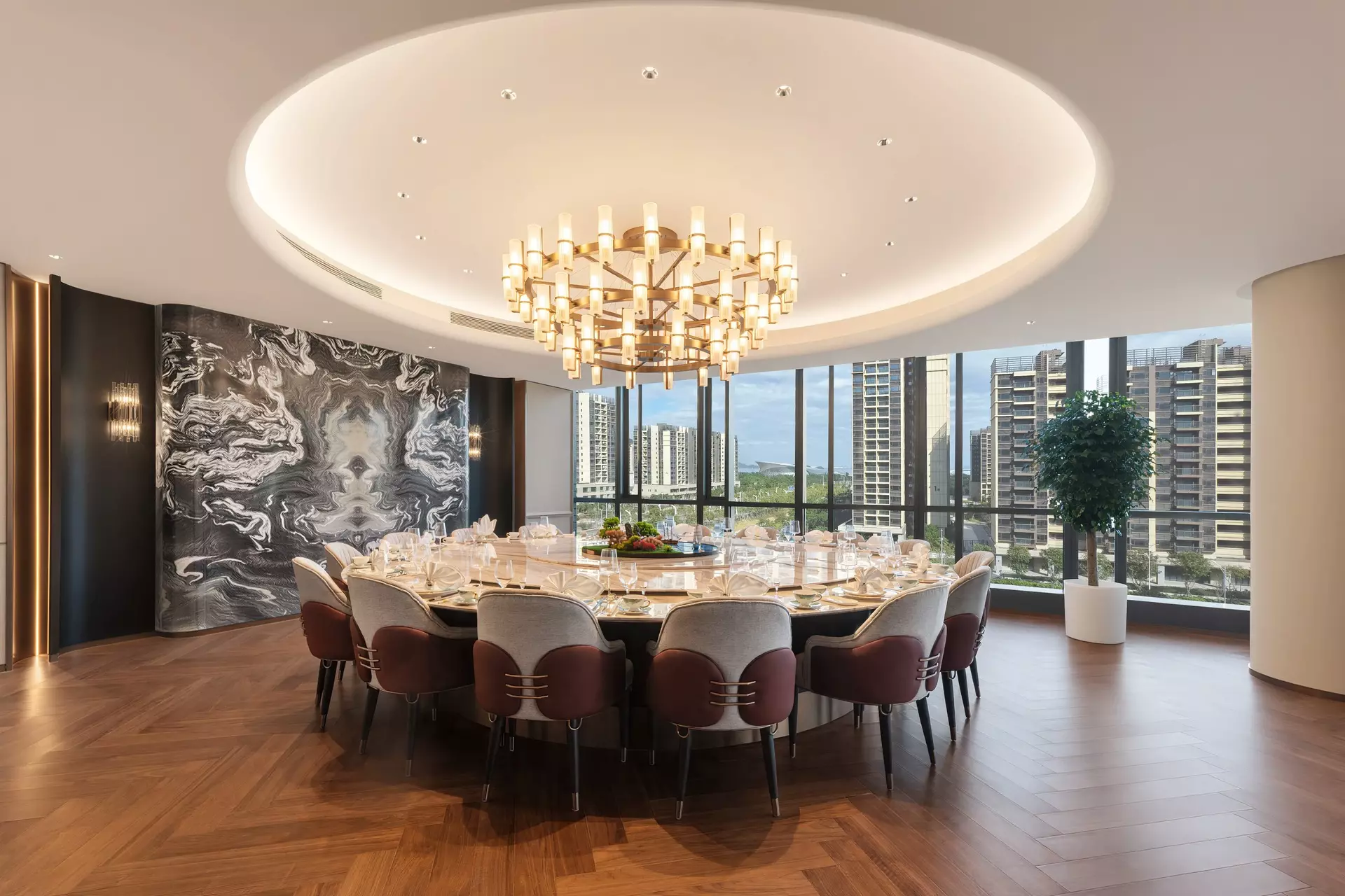 Bespoke Restaurant Tables and Wall Cladding by Hopeful Furniture