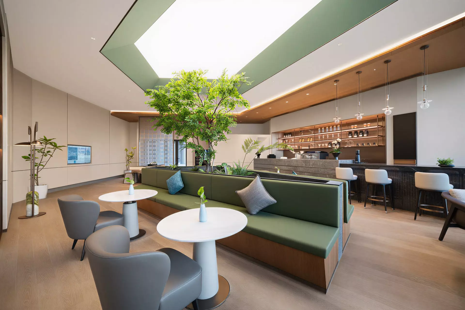 Grand Skylight Hotel Cafe Lounge Bespoke Joinery
