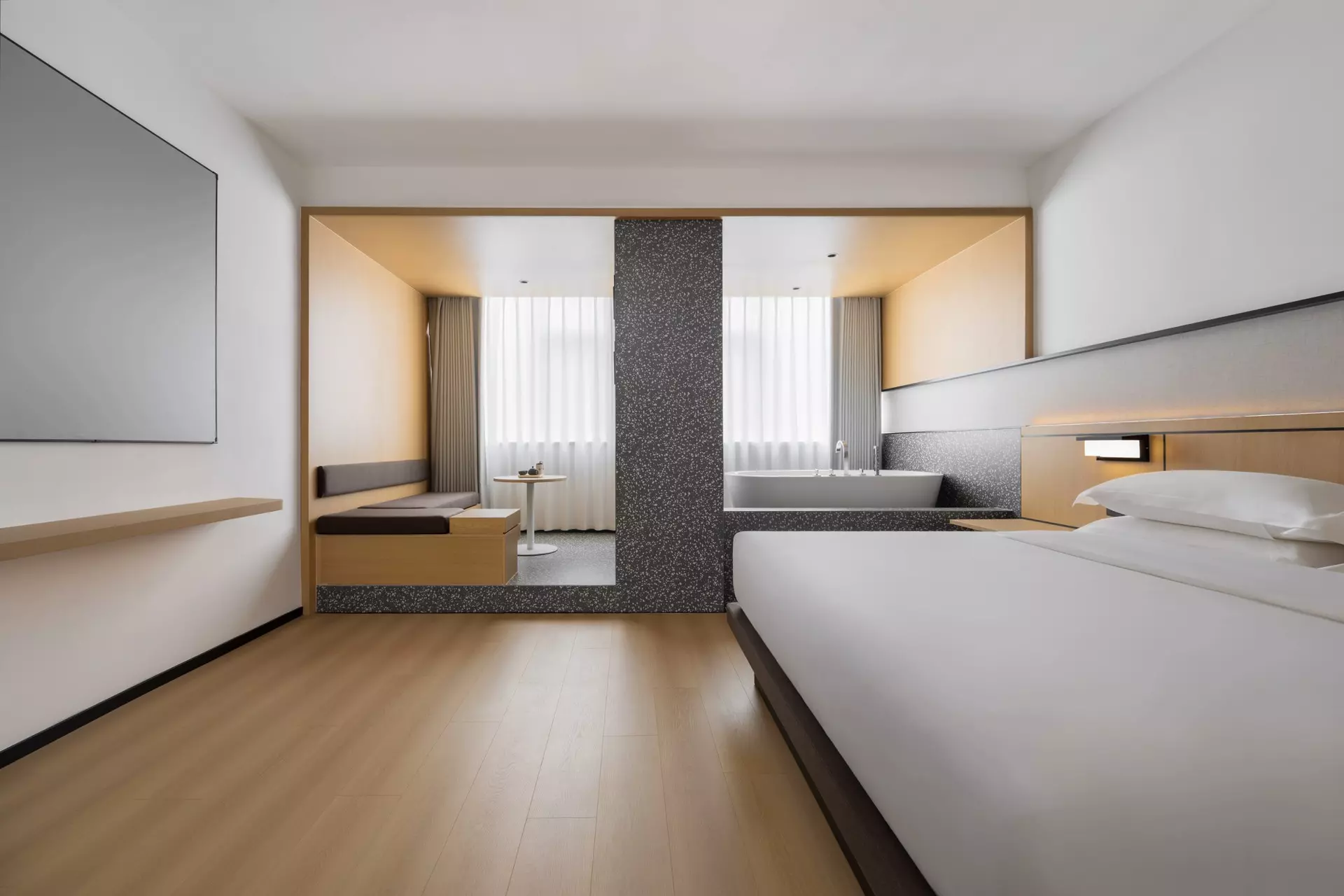 Custom retail display modules and joinery solutions for hospitality common areas