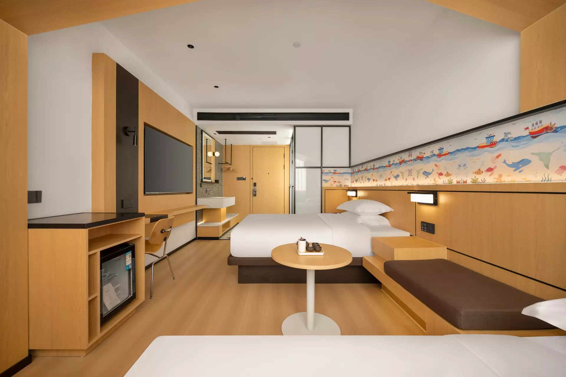 Artisan interior finishing and wall wood custom panel assemblies